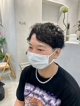 メンズ 表参道ミディアム レイヤー山岸季生のヘアスタイル