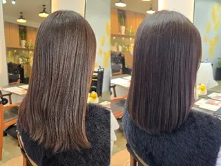 セミロング 野村 果音(カノン)のヘアスタイル