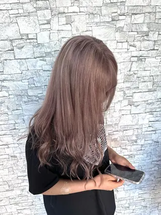 ロング カラー RAIA💎ケア ブリーチ＆パーマ💎のヘアスタイル