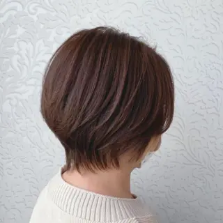 ショート 顔周りカット/透明感 カラー🤍大塚蛍のヘアスタイル
