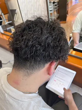 パーマ メンズ 熊谷 はつなのヘアスタイル
