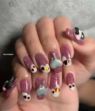 ネイル 3dパーツ/流行り 👧shushu❤️のネイルデザイン