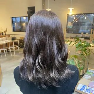セミロング カラー 大西 未来のヘアスタイル