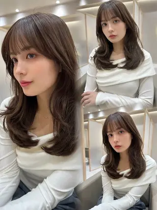 ロング カラー Zina福岡天神🪞 髪質改善🪞レイヤーのヘアスタイル