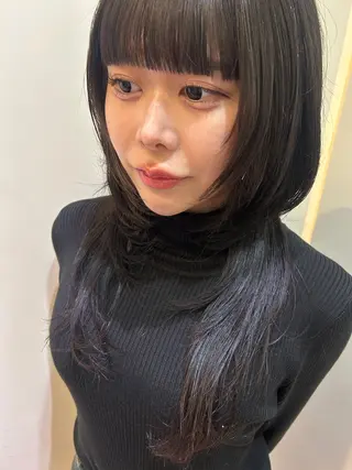 ロング カラー 久木原 ゆりのヘアスタイル