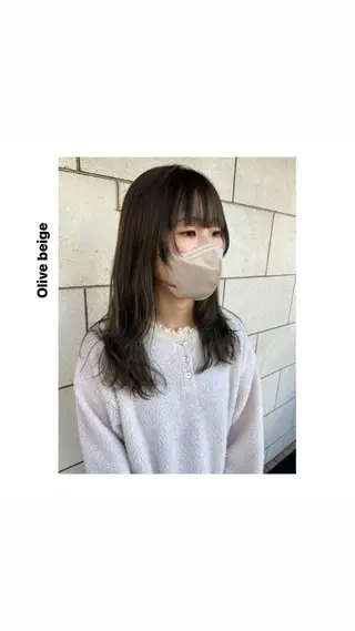 ミディアム カラー パーマ ヘアアレンジ メンズ キッズ ネイル マツエク・マツパ アイブロウ hiro【沿線で叶う 似合わせhair】のヘアスタイル