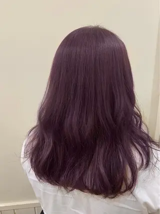 セミロング カラー ぱつっとボブ/ 小野あかねのヘアスタイル
