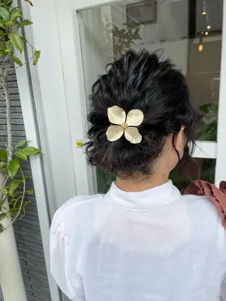 ショート カラー ヘアアレンジ 鴫原 亜弥のヘアスタイル