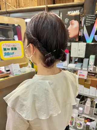 ミディアム カラー ヘアアレンジ 「sumi」 AMIのヘアスタイル