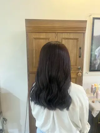 ミディアム カラー 田中 こころのヘアスタイル