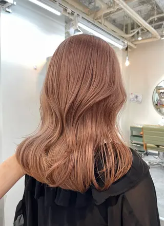 セミロング カラー 韓国レイヤー 船橋 徒歩5分/小川友美のヘアスタイル