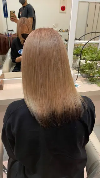 セミロング パーマ 須賀 一美のヘアスタイル