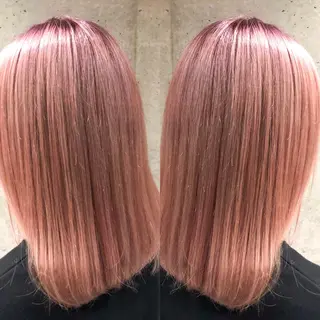 ミディアム カラーモデル募集中 美容室ハピスのヘアスタイル
