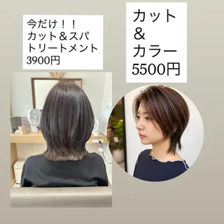 ショート カラー 久木原 ゆりのヘアスタイル