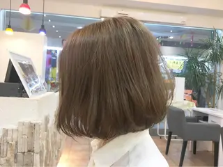 ミディアム カラー 横浜ブリーチムラ直し ハイトーン/ブリーチのヘアスタイル