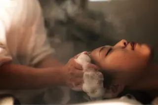 ロング 柳下 涼のヘアスタイル