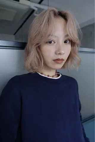 ショート カラー 暖色/パーマ 🌼クニトウメイのヘアスタイル