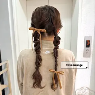 ロング ヘアアレンジ 髪質改善”透け感" カラー/Hono🪞のヘアスタイル