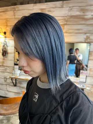 ミディアム カラー ツキノキ ミナのヘアスタイル