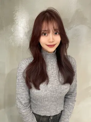 ロング 韓国✖️網紅🖤 パーマYURIYAのヘアスタイル