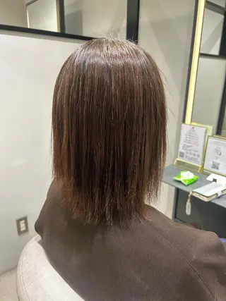 セミロング 平日カットモデル 高岡/山崎開世のヘアスタイル