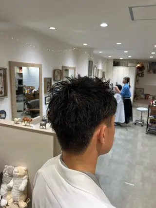 ショート メンズ 🌀メンズパーマ🌀 🐏丸山祐宇🐏のヘアスタイル