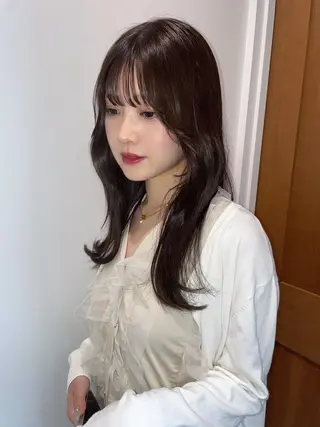 セミロング カラー ♡kyoka /  uyu♡のヘアスタイル