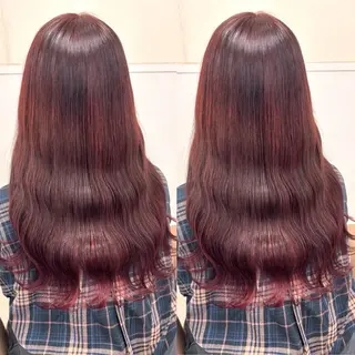 カラー ヘアメ🎀推しカラー 🥣横浜/しほ🧸のヘアスタイル