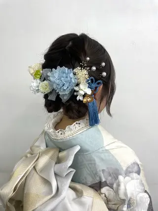 ミディアム ヘアアレンジ 山田 里美のヘアスタイル