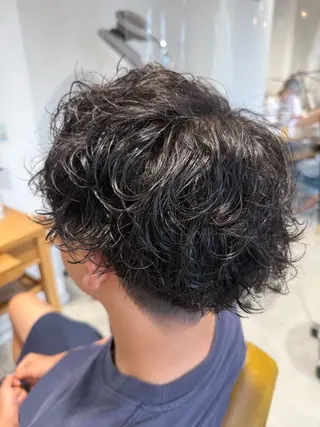 パーマ メンズ 鈴木弥月/大人ボブ× 透明感カラーのヘアスタイル