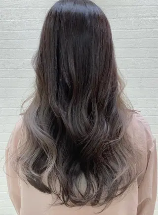 ロング カラー 立川 奈那子のヘアスタイル