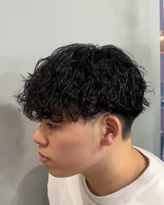 カラー パーマ メンズ メンズカット🐺 パーマ特化🔥舜のヘアスタイル