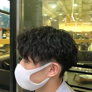 パーマ メンズ メンズ特化 古賀陸斗のヘアスタイル