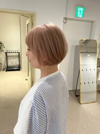 ショート カラー ナチュラルヘア/ 似合わせ/三宅 昌太のヘアスタイル