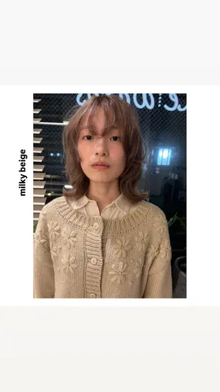 ミディアム カラー hiro【沿線で叶う 似合わせhair】のヘアスタイル