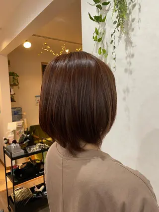 ミディアム カラー 山田 梓のヘアスタイル