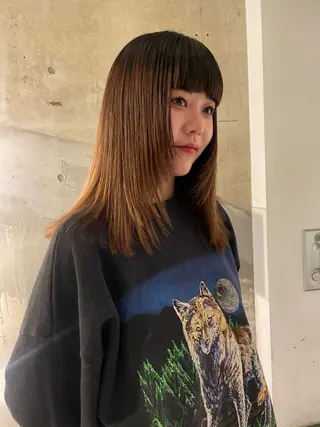 セミロング Aoi/ボブ/ レイヤー/表参道のヘアスタイル