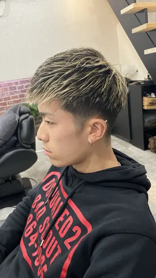 ショート 💈メンズハイライト 南谷💈のヘアスタイル