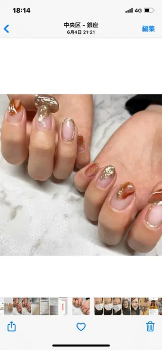 ネイル sis nail 梅田　あい子のネイルデザイン