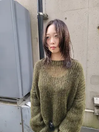 セミロング OMA カタギシのヘアスタイル