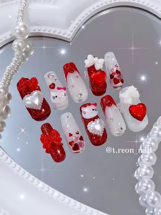 ネイル 3Dアートネイル💗 都築レナのネイルデザイン