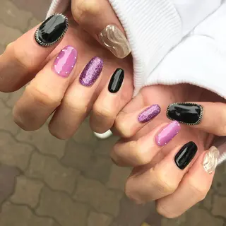 ロング カラー キッズ ネイル マツエク・マツパ 福田 加奈のネイルデザイン