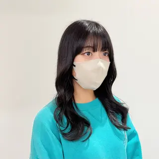 セミロング カラー 縮毛矯正+モテカラー 🎀✨MIHOのヘアスタイル