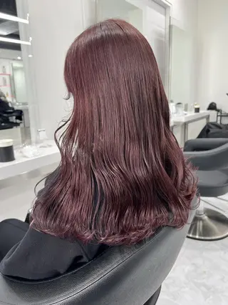 ロング カラー ガーリー♡女の子っぽ ヘア♡ピンクカラー♡のヘアスタイル