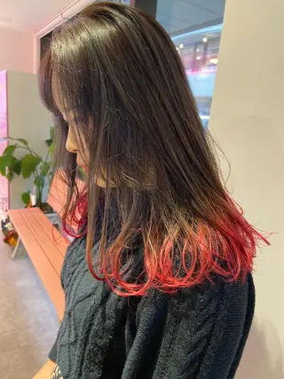 ロング カラー ヘアアレンジ 天神レイヤーカット No.1💖マユカのヘアスタイル