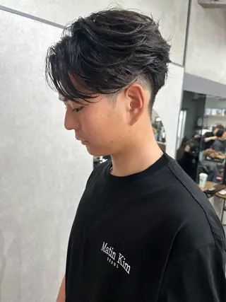 ショート パーマ AiM エイム　韓国レイヤーのヘアスタイル
