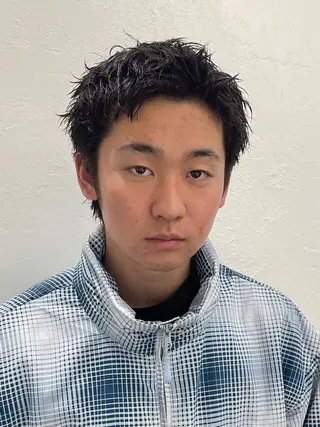 メンズ メンズカット パーマ[佐橋]のヘアスタイル