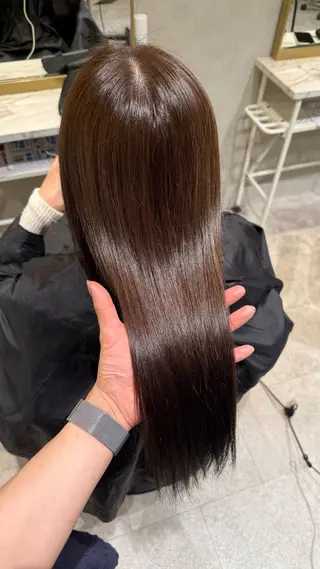 セミロング カラー 新宿カラー パーマのヘアスタイル