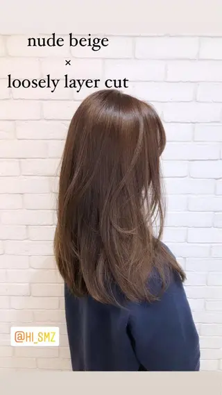 セミロング カラーアンドケアリタ kitamuuuのヘアスタイル
