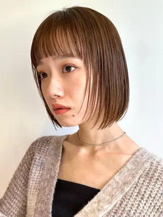 ショート ボブ/ショート/ 縮毛矯正/岸本恭明のヘアスタイル